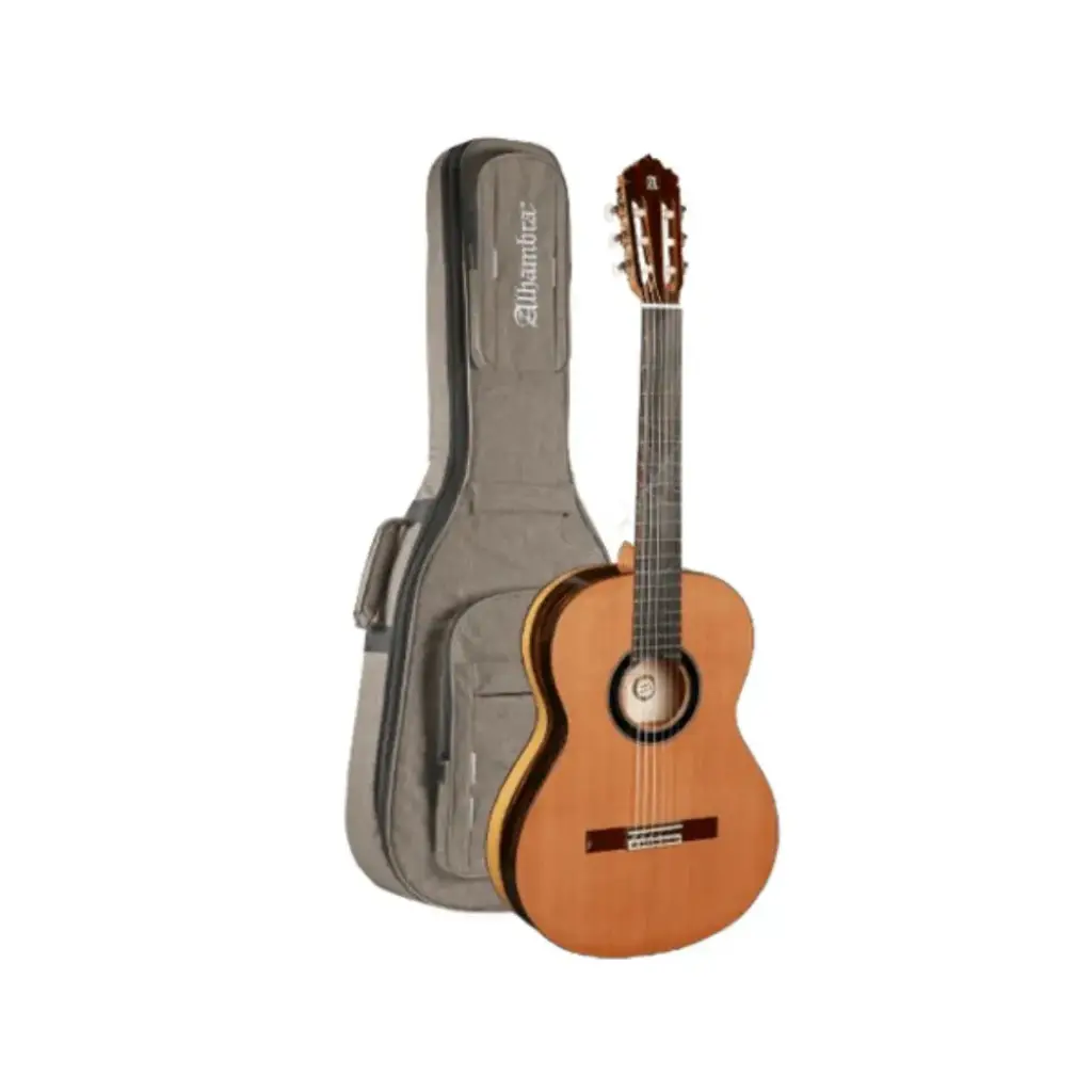 ALHAMBRA 6 WHITE EBONY V GUITAR 6 WHITE EBONY with (9,738) SOFT BAG