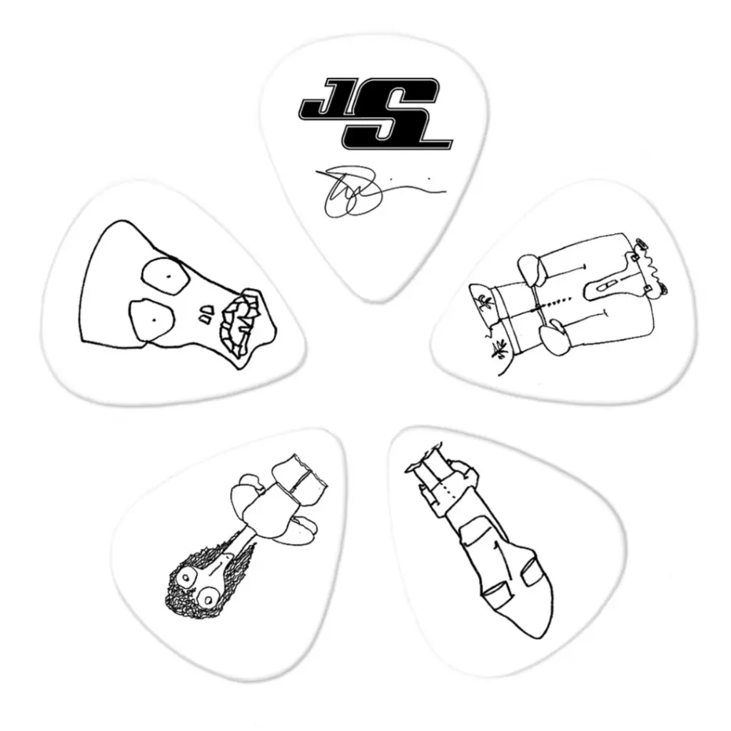 DADDARIO 1CWH4-10JS 10 SATRIANI-PICK-WHITE-MEDIUM 