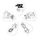 DADDARIO 1CWH4-10JS 10 SATRIANI-PICK-WHITE-MEDIUM