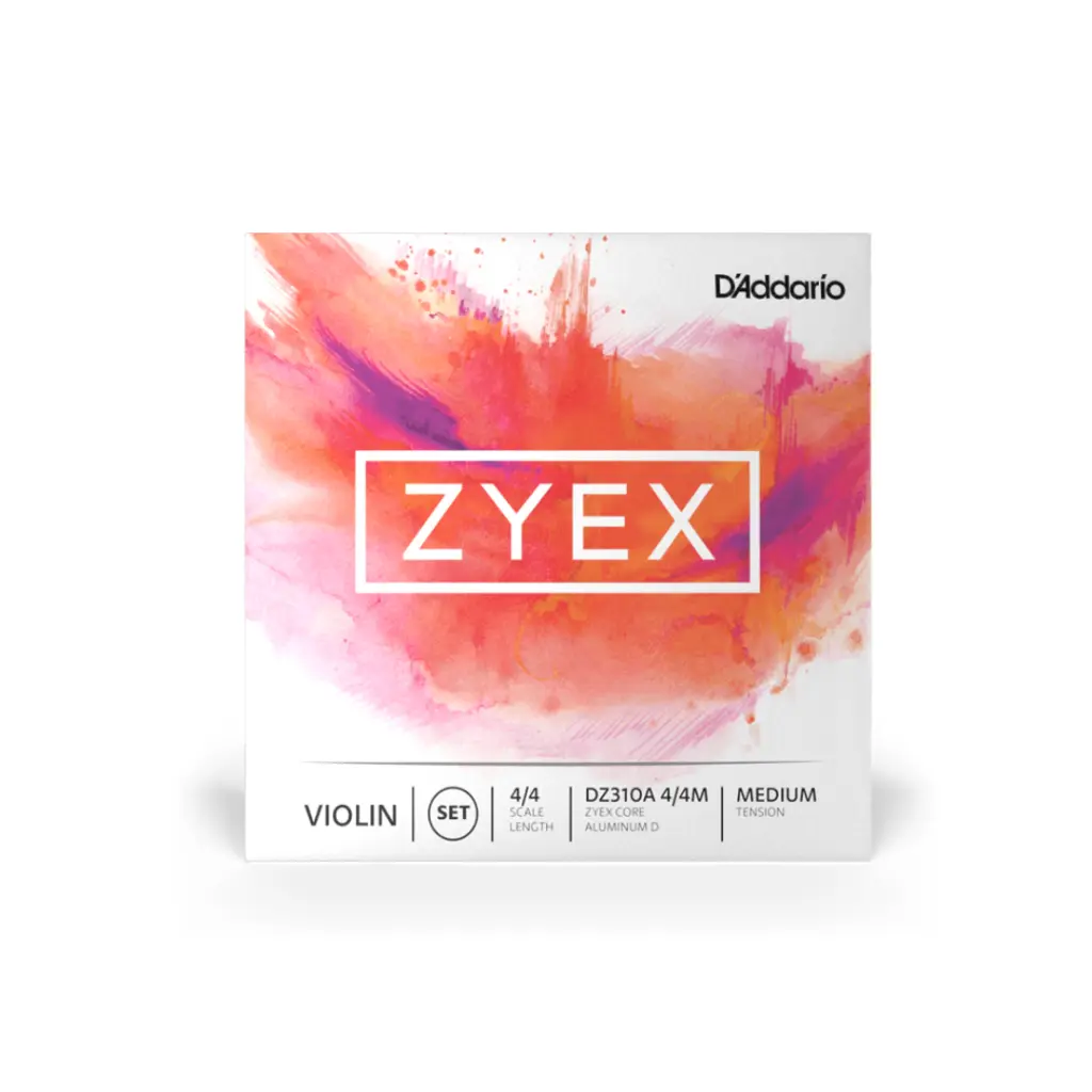 DADDARIO DZ310A 4/4M ZYEX VIOLIN SET ALUM D 4/4 MED