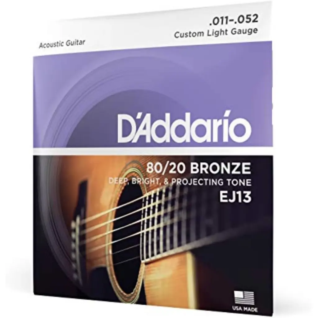 DADDARIO EJ13 SET ACOUS GTR 80/20 BRZ CST LITE