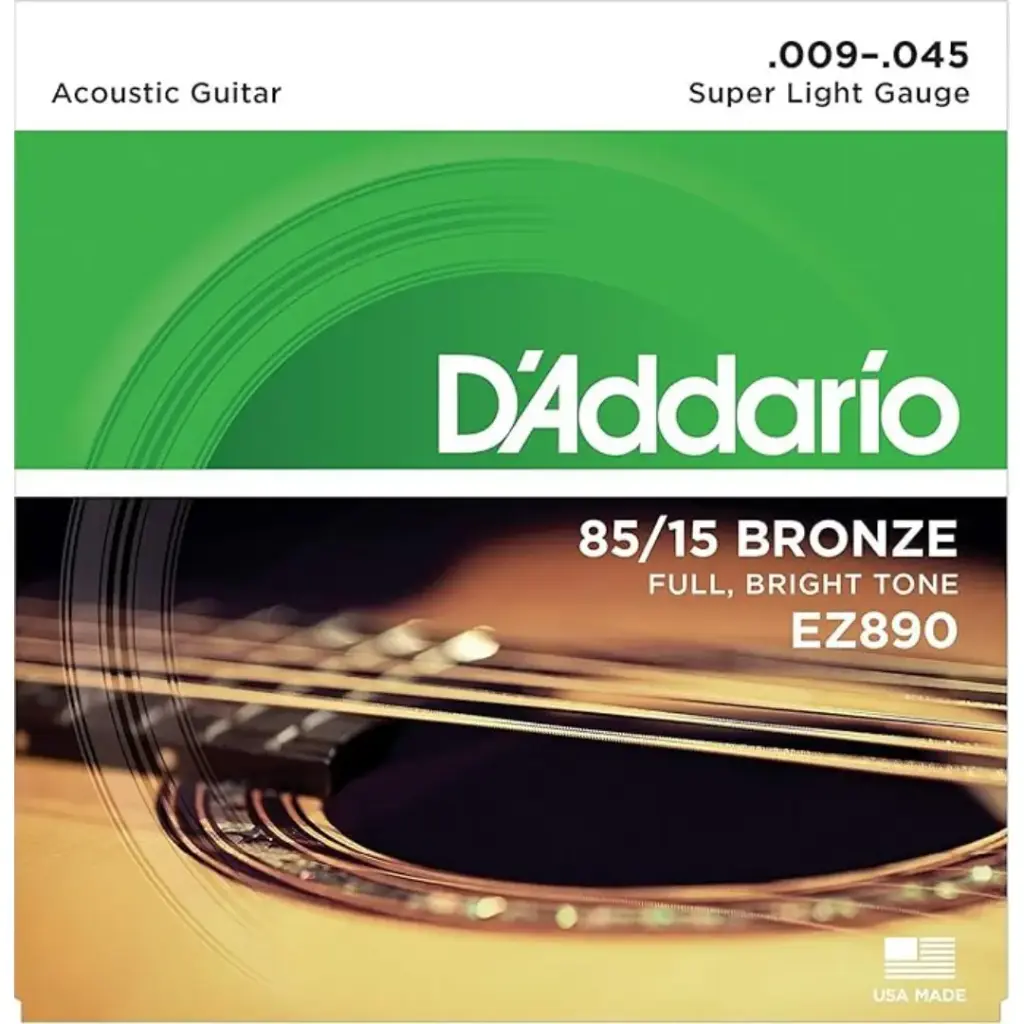 DADDARIO EZ890 SET ACOUS GTR 85/15 SUP LITE
