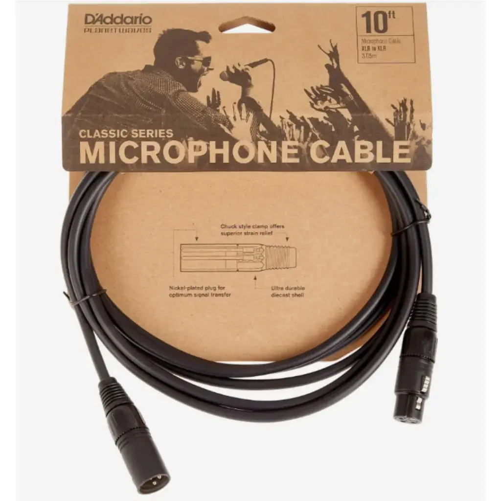 DADDARIO PW-CMIC-10 10'CLS XLR ML TO XLR FM