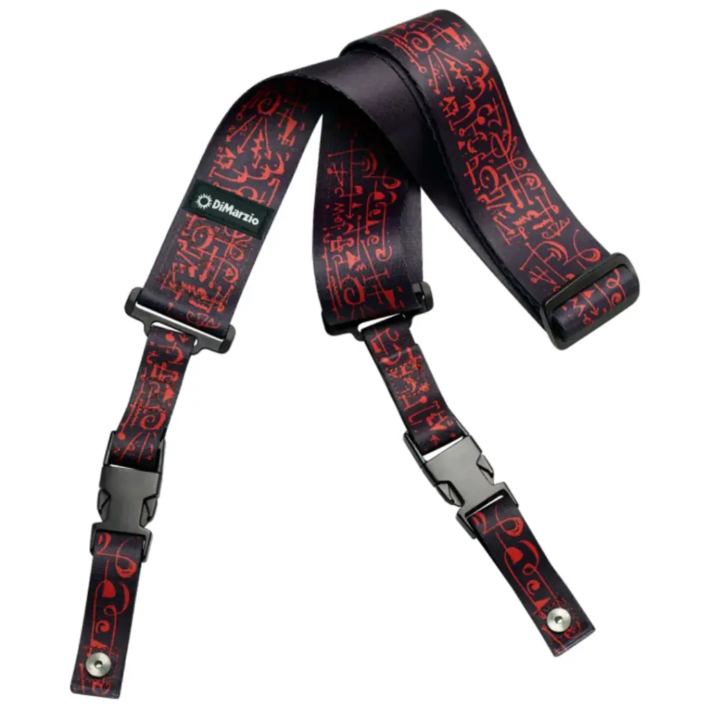 DIMARZIO DD2243 STEVE VAI CLIPLOCK, ART STRAP, BLACK VERSE