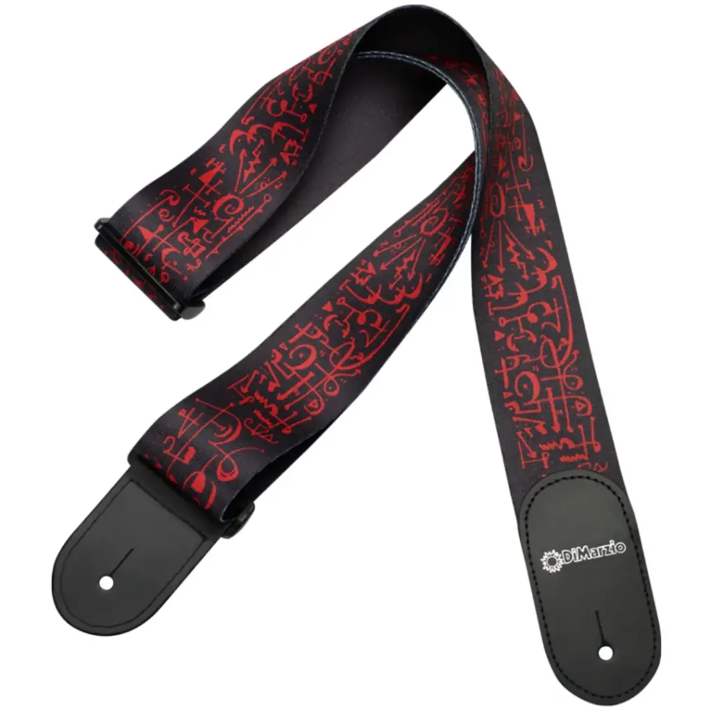 DIMARZIO DD3143 STEVE VAI ART TAB STRAP,2",BLACK