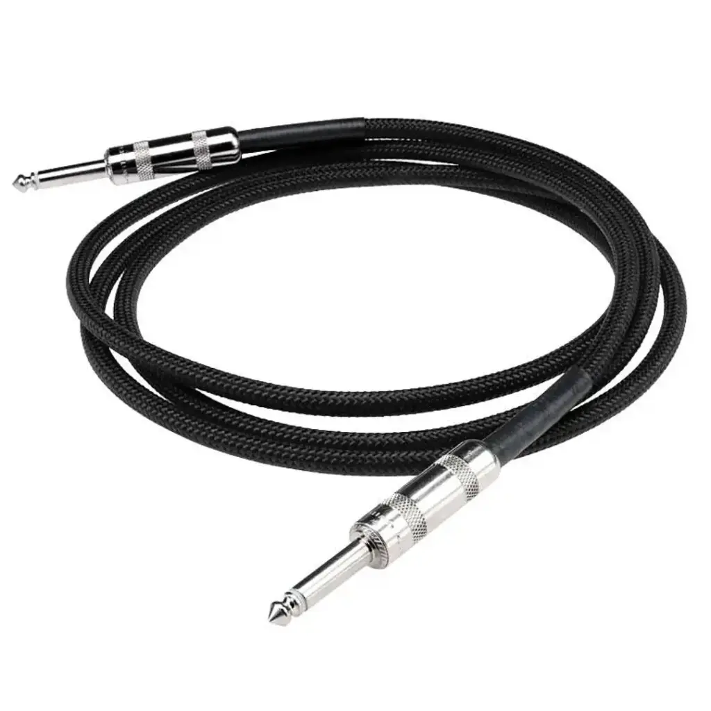 [EP1710SSBK] DIMARZIO OVERBRAID CABLE,10 FT BLACK