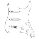 DIMARZIO FG2108WA7 Pickguard Assembly,White,High Power (188/181/182)