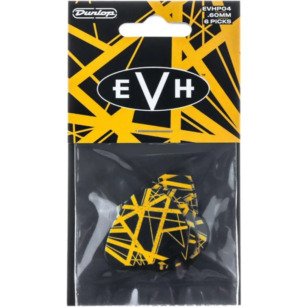 Dunlop EVHP04 EVH VHII Max Grip .60 mm 6‑Pack Picks