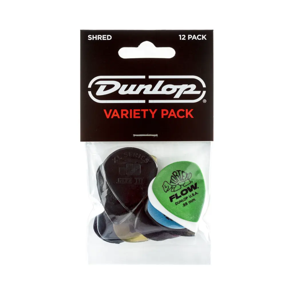 DUNLOP PVP118 PICK VAR PK SHRED PACK-12/PLYPK