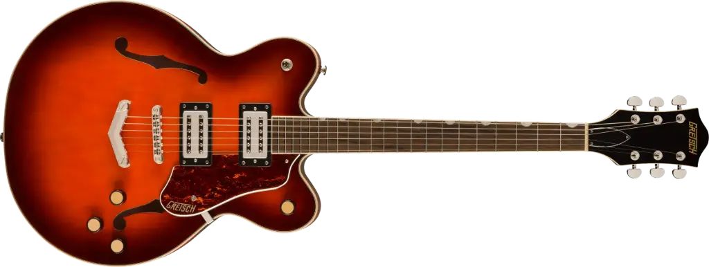 GRETSCH 2817050516 G2622 Streamliner™ Center Block Double-Cut with V-Stoptail, Laurel Fingerboard, Broad’Tron™ BT-3S Pickups, Fireburst