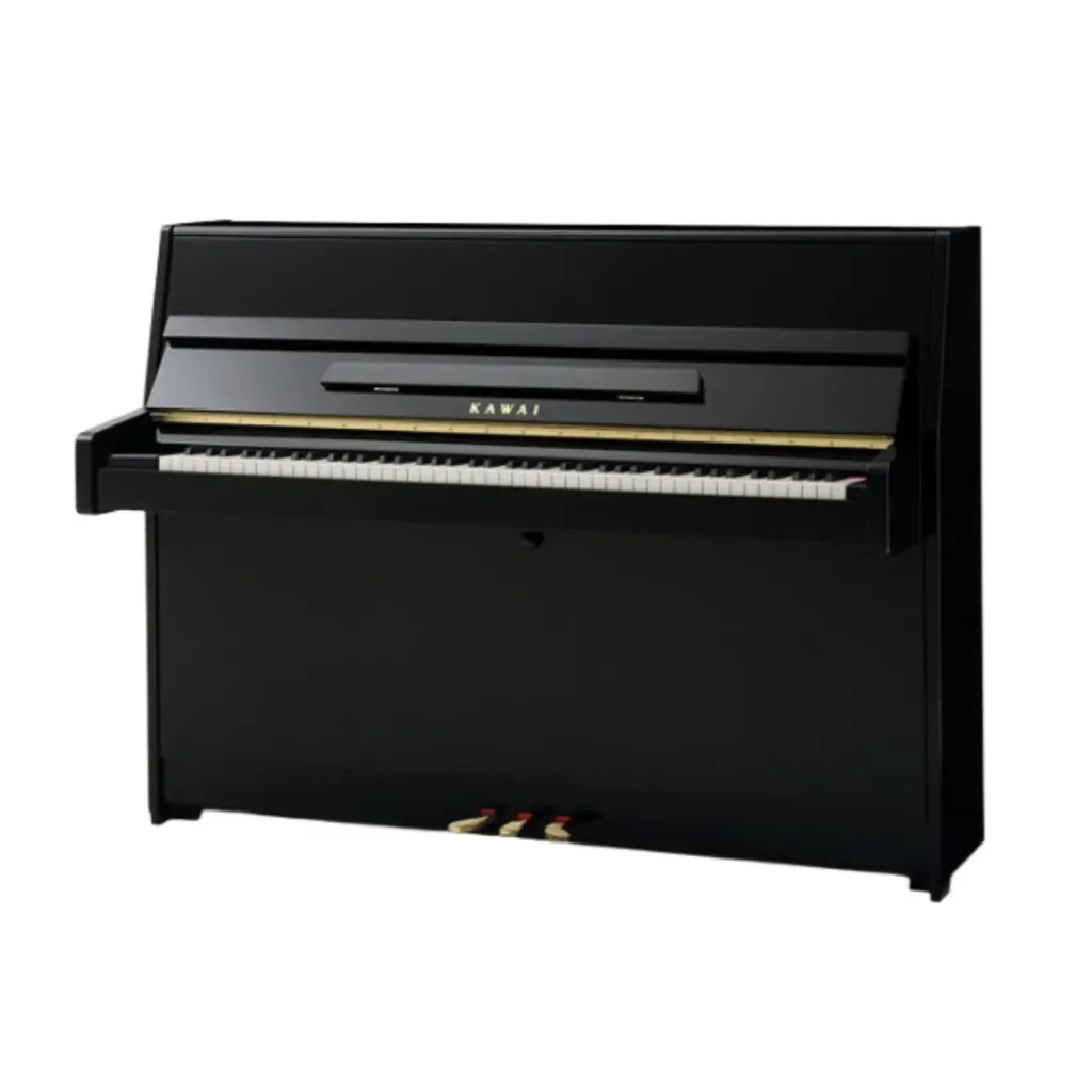 [K-15E(B)M/PEP] KAWAI K-15E(B)M/PEP UPRIGHT PIANO W/BENCH-EBONY POLISH-(110cm)
