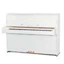 KAWAI K-15E(B)WH/P UPRIGHT PIANO W/BENCH-WHITE POLISH-(110cm)