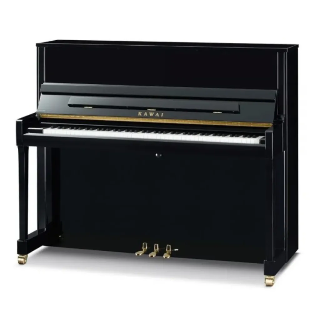 [K-300 EBONY POLISH ID] KAWAI K-300 EBONY POLISH ID UPRIGHT PIANO W/BENCH-(122cm)