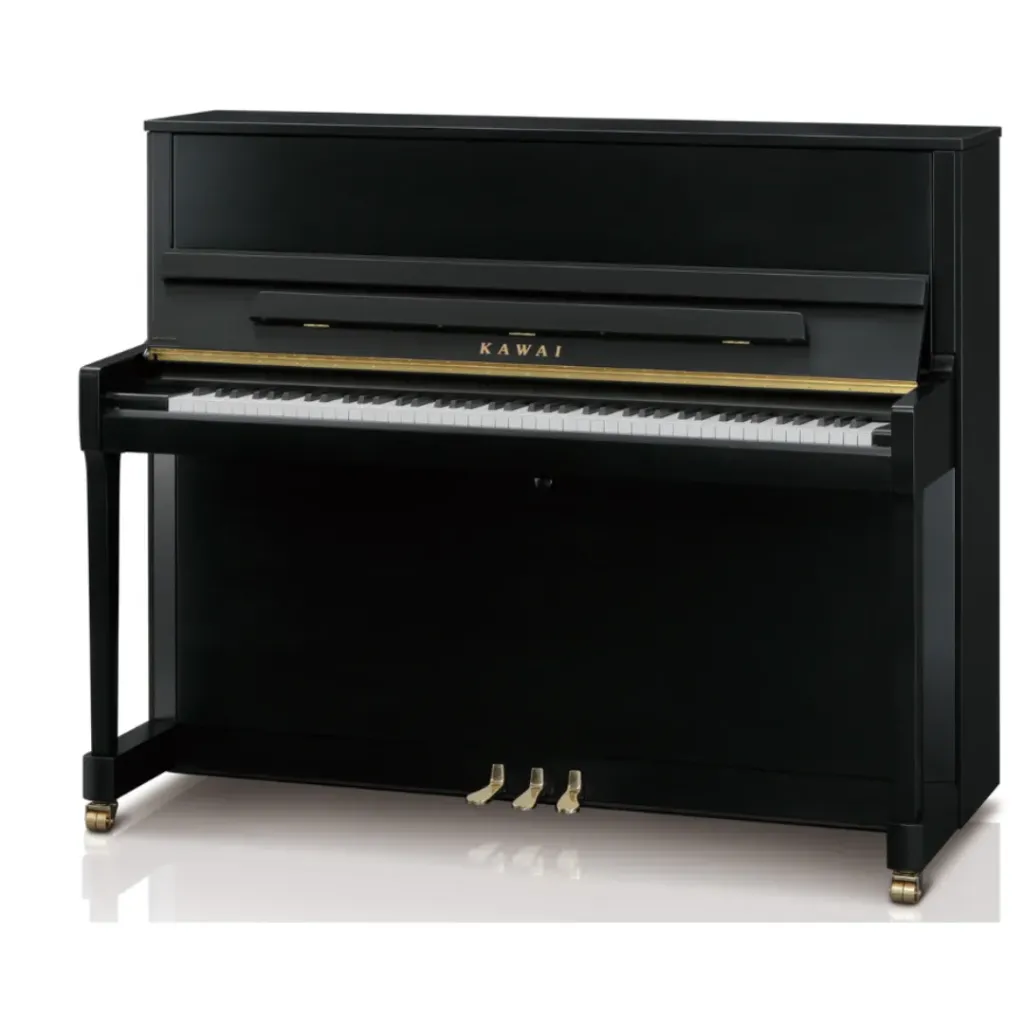 [K-300 EBONY POLISH JP] KAWAI K-300 EBONY POLISH JP UPRIGHT PIANO W/BENCH-(122cm)