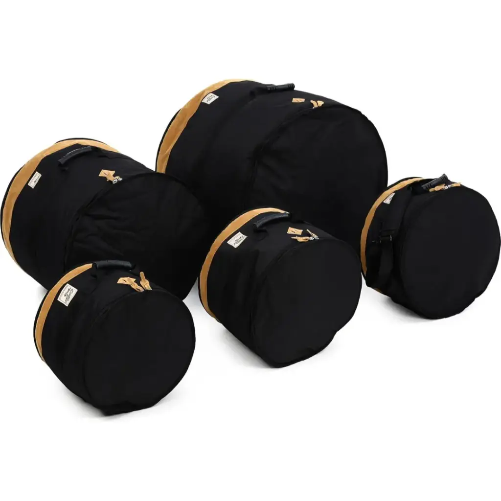 TAMA TDSS52KBK TAMA Power Pad Designer Collection Drum Bag Set for 5pc Drum Kit with 22"BD, Black