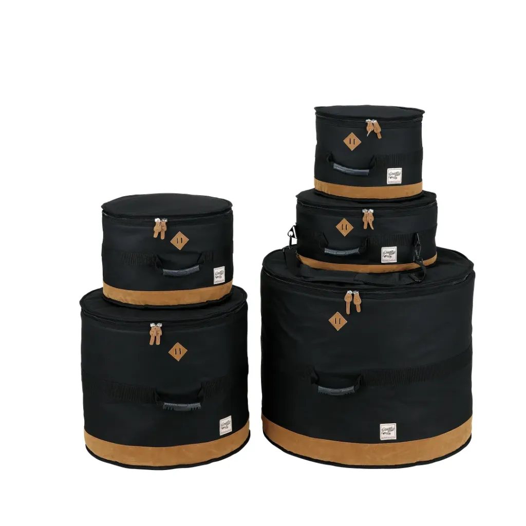 [TDSS52KBK] TAMA TDSS52KBK TAMA Power Pad Designer Collection Drum Bag Set for 5pc Drum Kit with 22"BD, Black