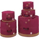 TAMA TDSS52KWR TAMA Power Pad Designer Collection Drum Bag Set for 5pc Drum Kit with 22"BD, Wine Red