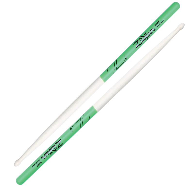 [Z5AMDG] ZILDJIAN Z5AMDG 5A Maple Green DIP Drumsticks