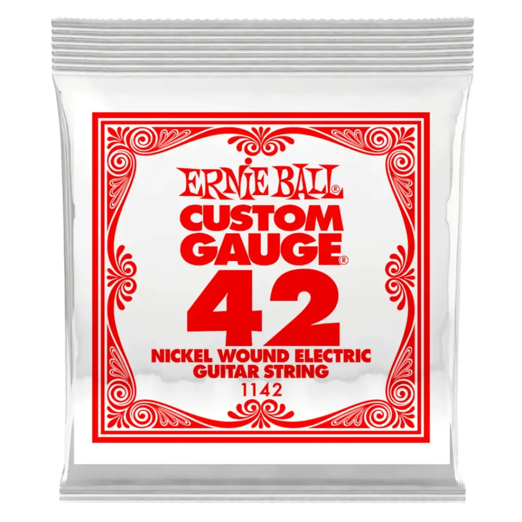 [P01142] Ernie Ball P01142 .042 NICKEL WOUND ELECTRIC GUITAR STRINGS 6 PACK