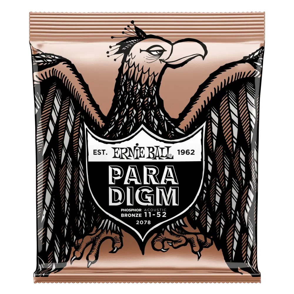 Ernie Ball P02078 PARADIGM LIGHT PHOSPHOR BRONZE ACOUSTIC GUITAR STRINGS - 11-52 GAUGE