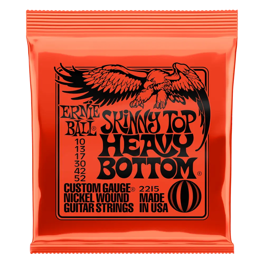 [P02215] Ernie Ball P02215 SKINNY TOP HEAVY BOTTOM SLINKY NICKEL WOUND ELECTRIC GUITAR STRINGS - 10-52 GAUGE