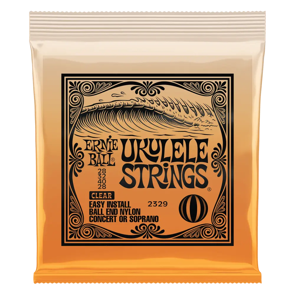 Ernie Ball P02329 CONCERT/SOPRANO NYLON BALL-END UKULELE STRINGS - CLEAR