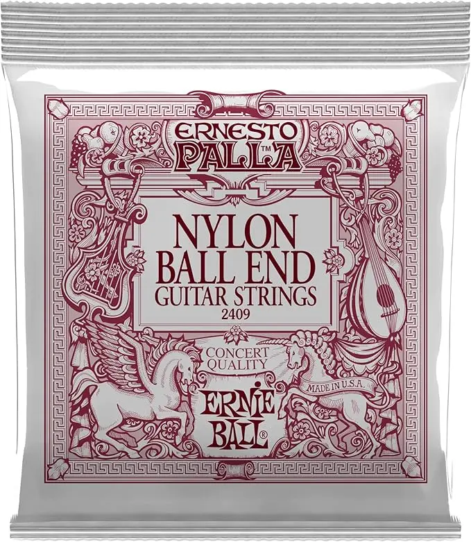 Ernie Ball P02409 ERNESTO PALLA BLACK & GOLD BALL-END NYLON CLASSICAL GUITAR STRINGS