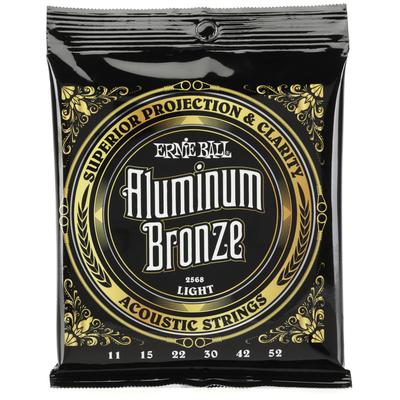 [P02568] Ernie Ball P02568 LIGHT ALUMINUM BRONZE ACOUSTIC GUITAR STRINGS - 11-52 GAUGE