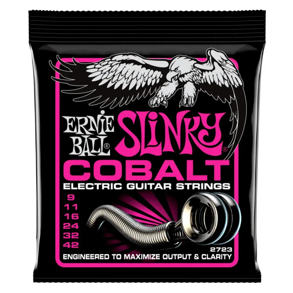 Ernie Ball P02723 SUPER SLINKY COBALT ELECTRIC GUITAR STRINGS - 9-42 GAUGE