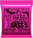 Ernie Ball P02824 SUPER SLINKY 5-STRING NICKEL WOUND ELECTRIC BASS STRINGS - 40-125 GAUGE