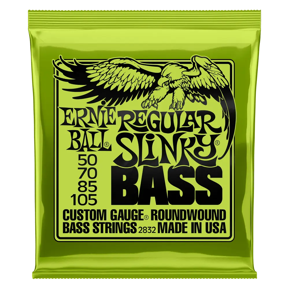 [P02832] Ernie Ball P02832 REGULAR SLINKY NICKEL WOUND ELECTRIC BASS STRINGS - 50-105 GAUGE