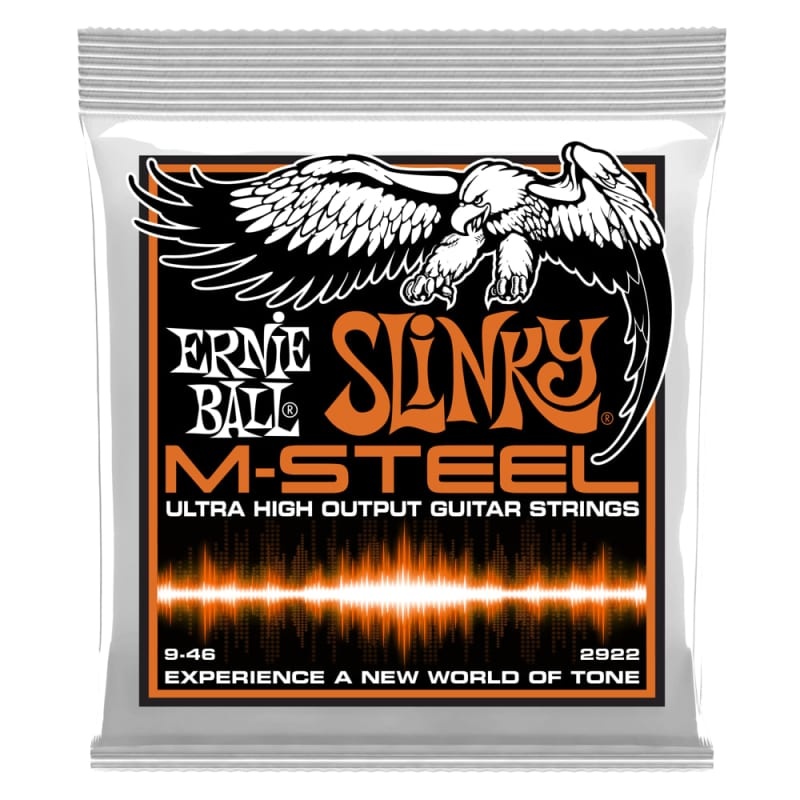 Ernie Ball P02922 HYBRID SLINKY M-STEEL ELECTRIC GUITAR STRINGS - 9-46 GAUGE