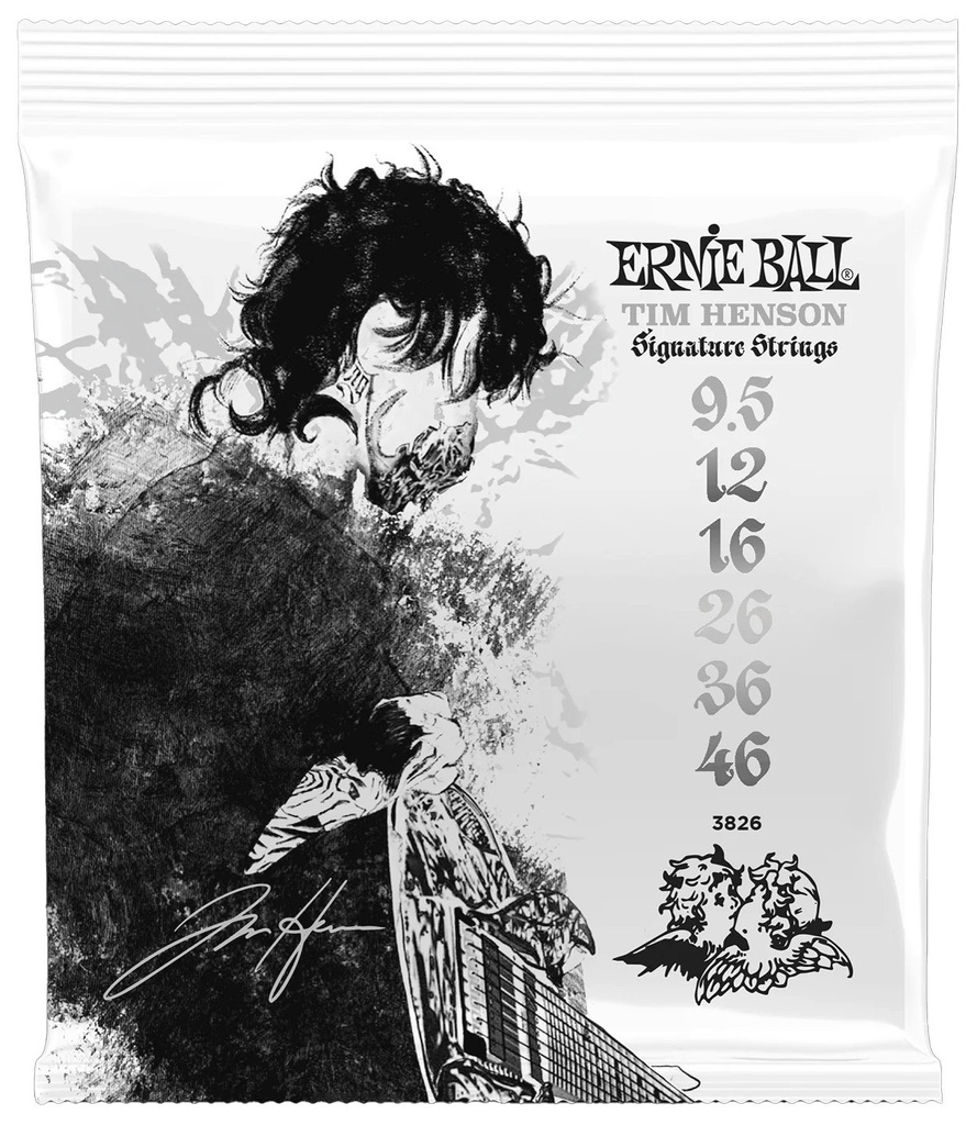 Ernie Ball P03826 TIM HENSON SLINKY COBALT ELECTRIC GUITAR STRINGS 9.5-46 GAUGE