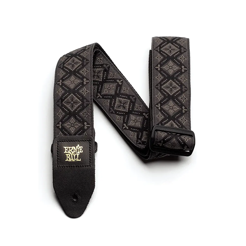 [P04093] Ernie Ball P04093 REGAL BLACK JACQUARD GUITAR STRAP