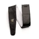 Ernie Ball P04137 2.5" ADJUSTABLE ITALIAN LEATHER STRAP WITH FUR PADDING - BLACK