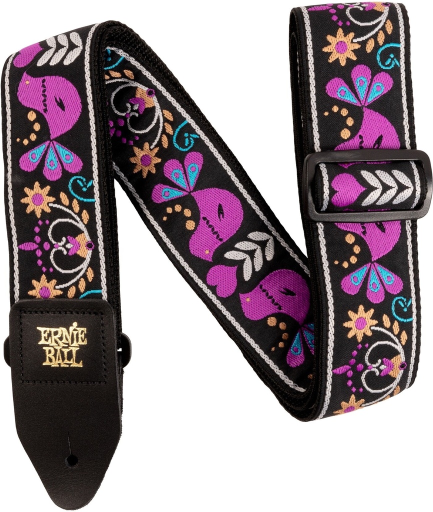 Ernie Ball P05331 PURPLE BIRD LUPIN JACQUARD STRAP