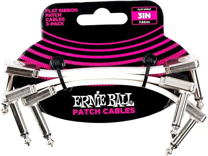 [P06225] Ernie Ball P06225 3” SINGLE FLAT RIBBON PATCH CABLE