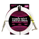 Ernie Ball P06400 ERNIE BALL 15FT PVC STRAIGHT ANGLE INST CABLE WHITE