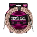 Ernie Ball P06430 BRAIDED INSTRUMENT CABLE STRAIGHT/STRAIGHT 18FT - EMERALD ARGYLE