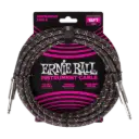 Ernie Ball P06431 BRAIDED INSTRUMENT CABLE STRAIGHT/STRAIGHT 18FT - PURPLE PYTHON