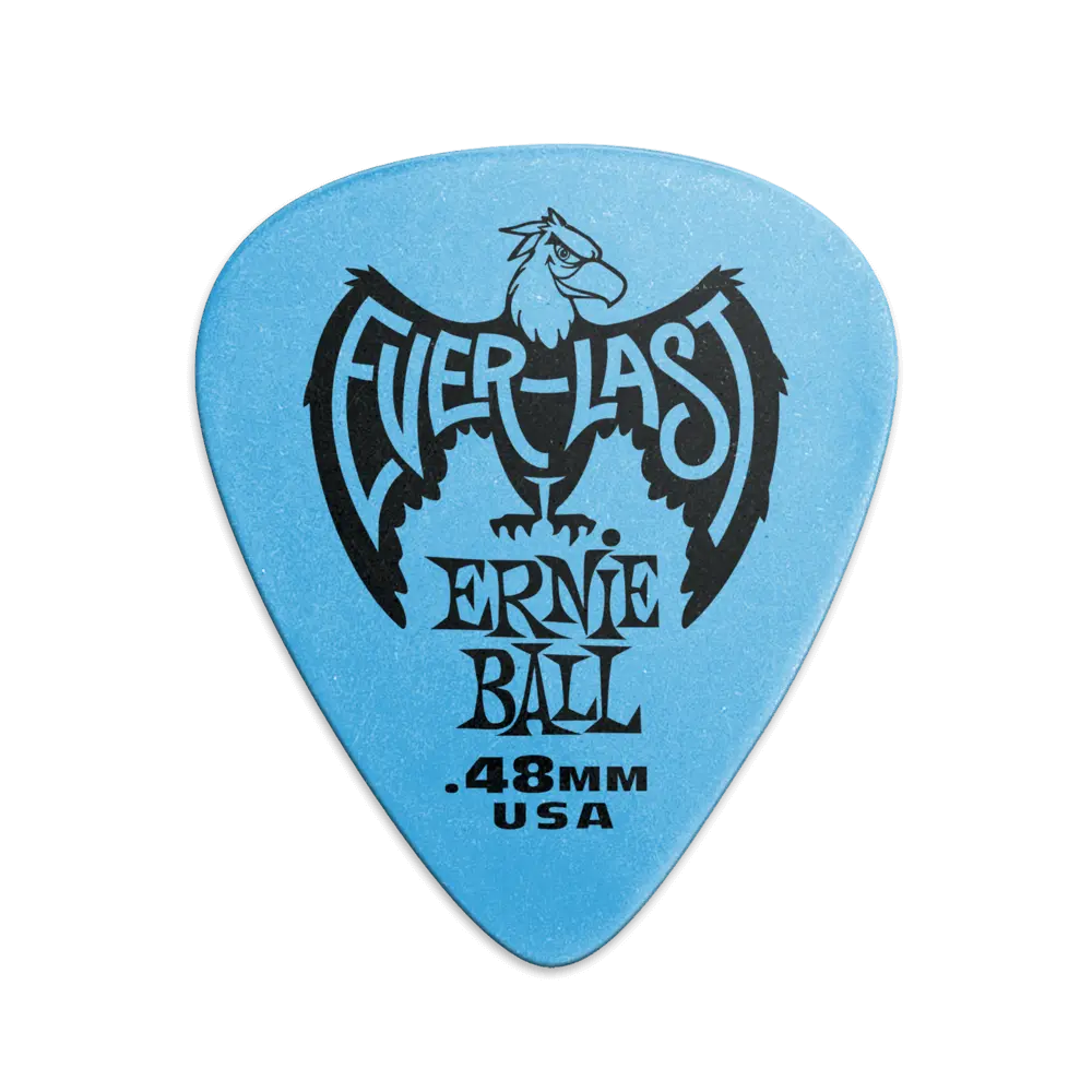 Ernie Ball P09181 .48MM BLUE EVERLAST PICKS 12-PACK