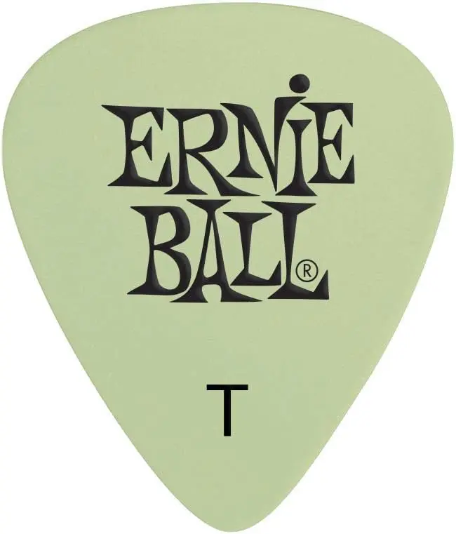 Ernie Ball P09224 SUPER GLOW CELLULOSE PICKS THIN 12-PACK  