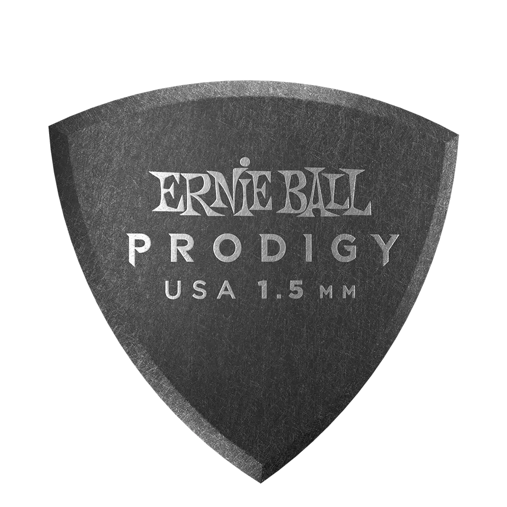 [P09331] Ernie Ball P09331 1.5MM BLACK SHIELD PRODIGY PICKS 6-PACK