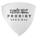 Ernie Ball P09338 2.0MM WHITE LARGE SHIELD PRODIGY PICKS 6-PACK  