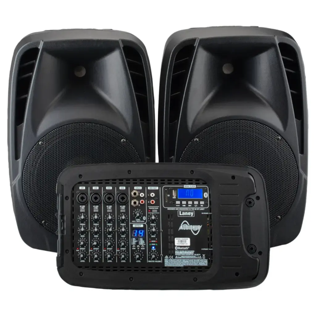 [AH2500D] Laney AH2500D PORTABLE PA SYSTEM - 2X500W - 6 CHANNELS BLUETOOTH AND FX - MICS INCLUDED