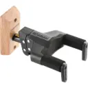 Hercules GSP38WB PLUS AUTO GRIP UNIVERSAL GUITAR HANGER FOR WALL MOUNTING W/ WOOD BASE, SHORT ARM