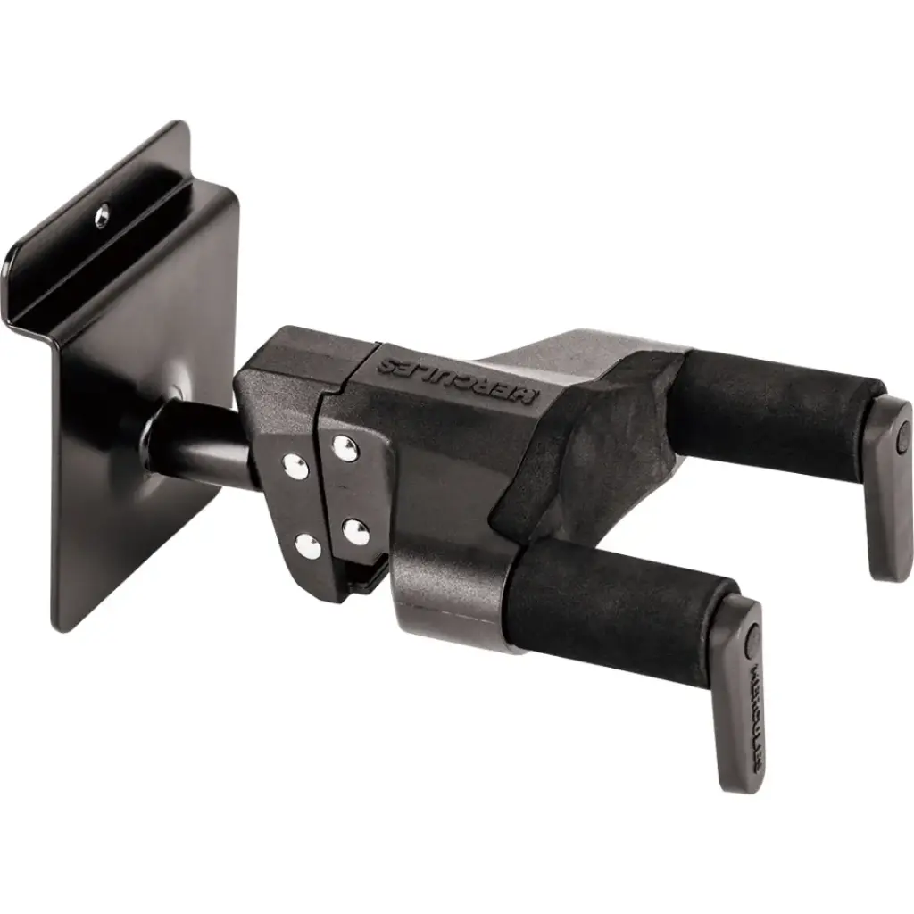 [GSP39SB PLUS] Hercules GSP39SB PLUS AUTO GRIP UNIVERSAL GUITAR HANGER FOR SLAT WALL, SHORT ARM (WITH 16 MM INSERTION)
