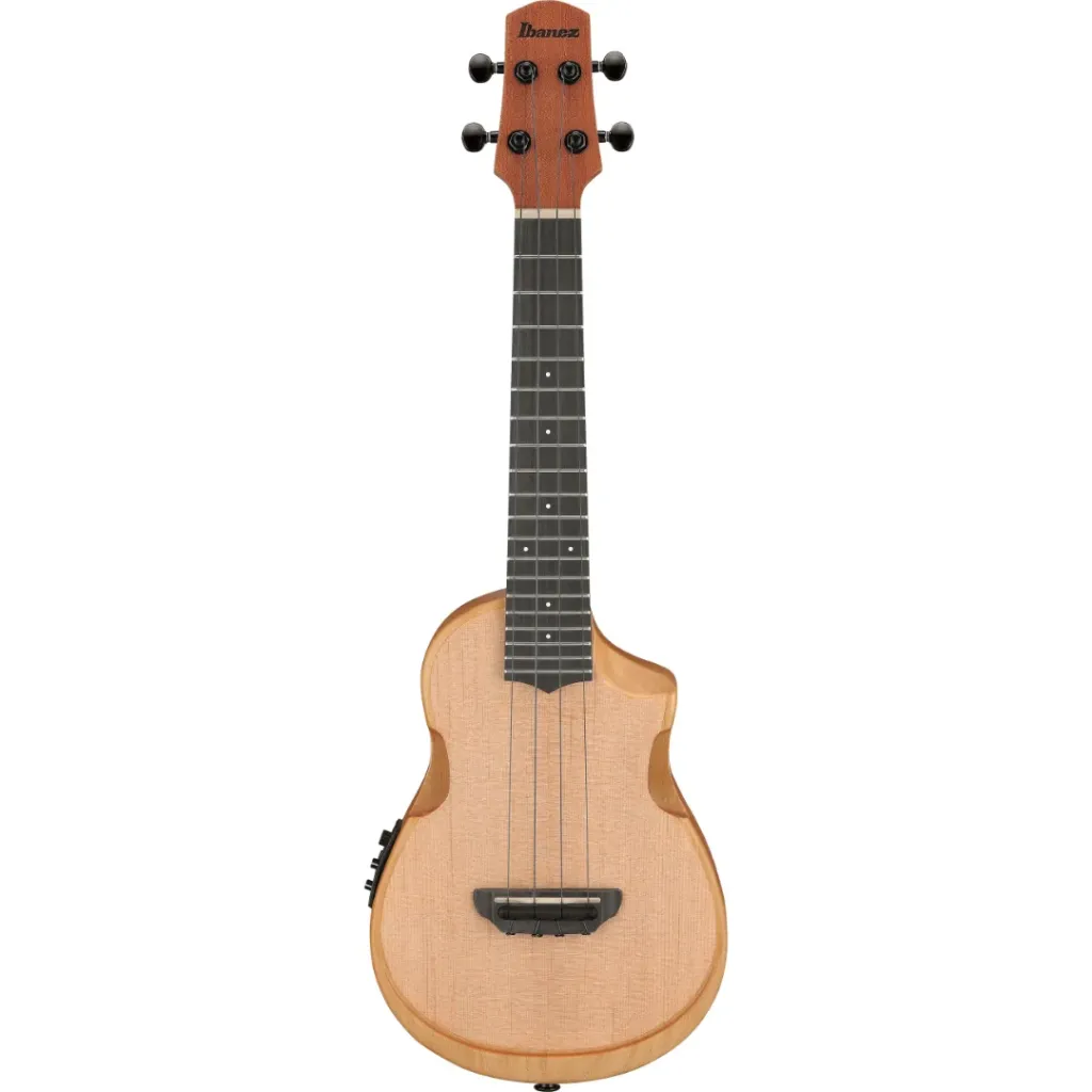 [AUC10E-OPN] Ibanez AUC10E-OPN Cutaway Acoustic Electric Ukulele - Open Pore Natural