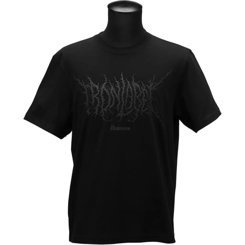 [IBAT011XL] Ibanez IBAT011XL T-Shirt Iron Label Black XL Size