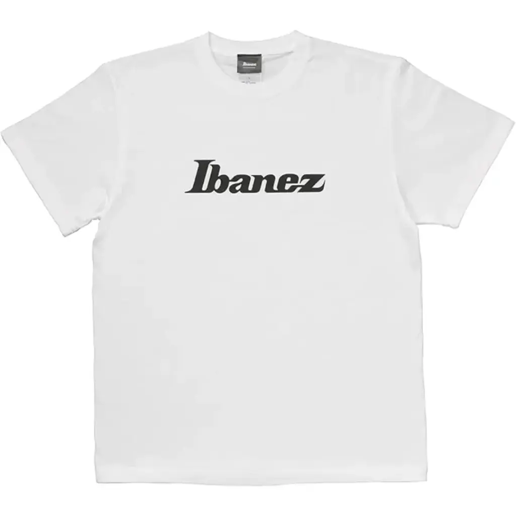 [IBAT008M] Ibanez IBAT008M Logo T-shirt White - M Size